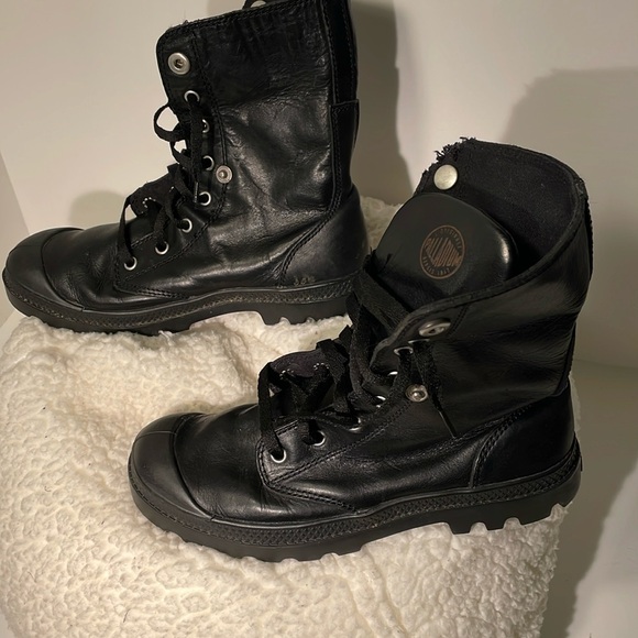 Palladium Black Leather Boots - Picture 2 of 6